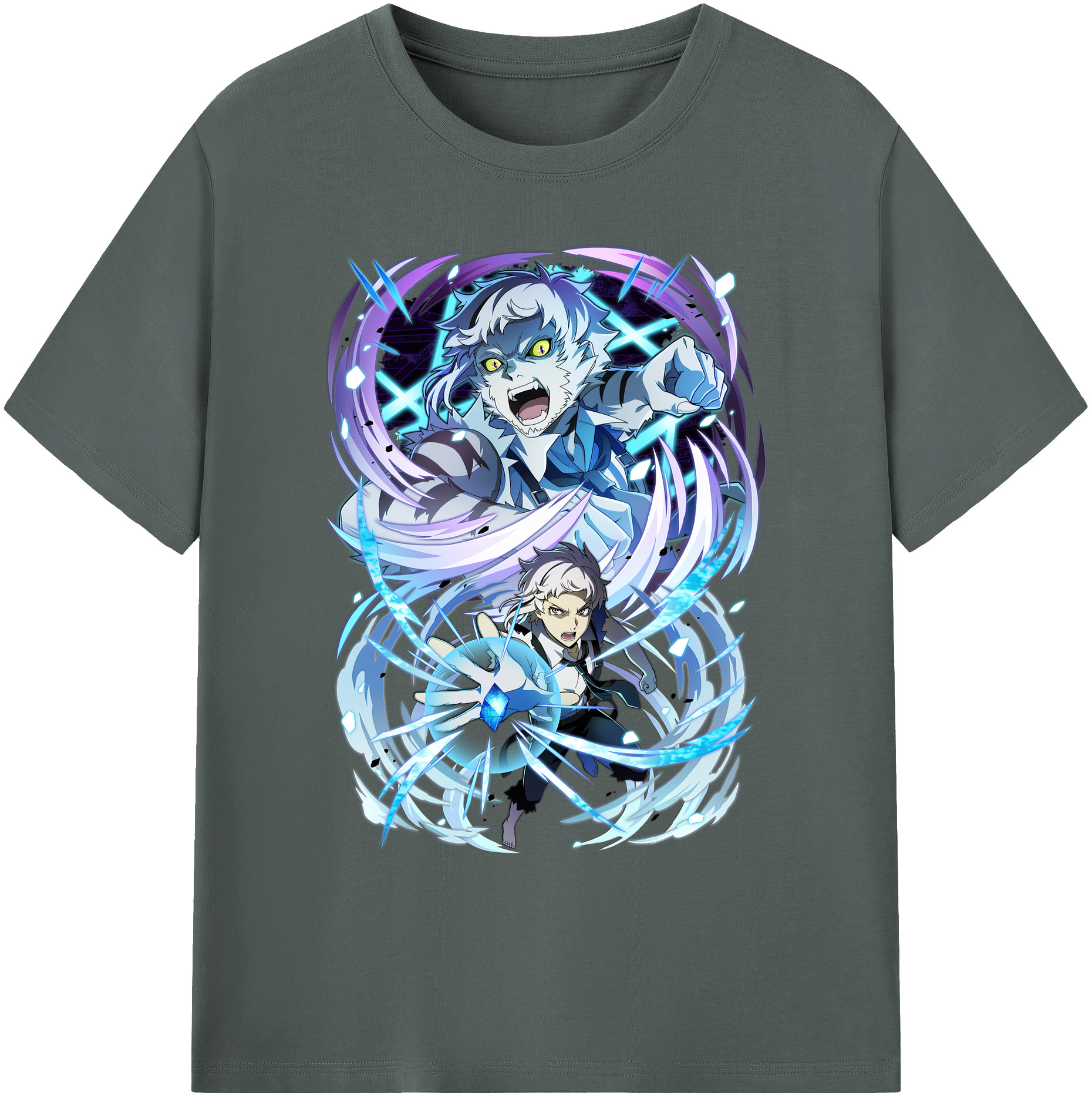 （画像用） 文豪ストレイドッグス Bungo Stray Dogs 綿100％ メンズ半袖Tシャツ｜肌触りやわらか＆通気性